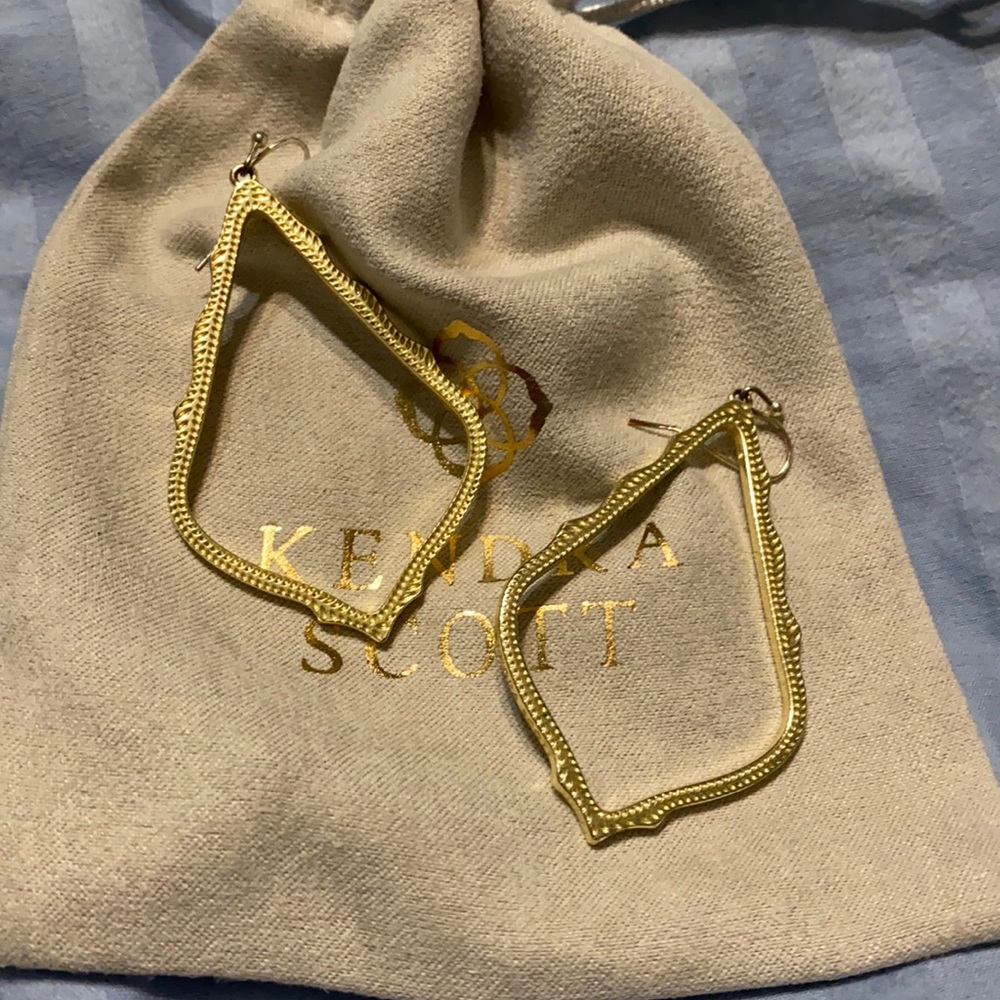 Kendra Scott gold earrings